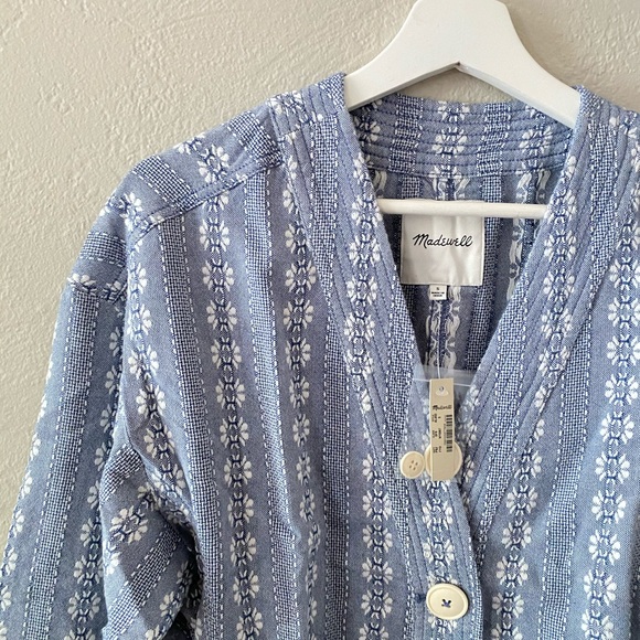 Madewell Floral Jacquard Tie-Waist Jacket - Picture 2 of 9